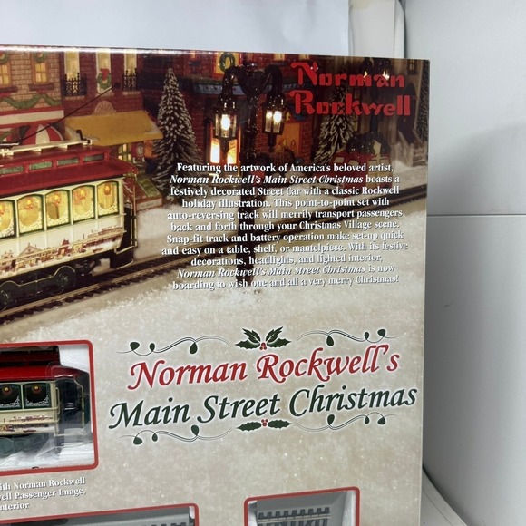 Bachmann Norman Rockwell Main Street Christmas On30 Scale Street Car Train Set - Picture 2 of 12